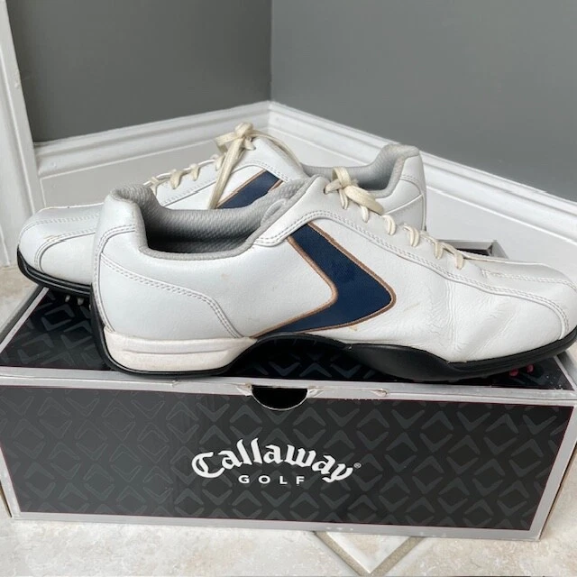 Callaway Men's M355 Golf Shoes Size US 10 / UK9 Chev-1 X-Series White/Navy/Gold - Image 4 of 4