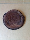 Leather Coin Purse w/ Marlin - Mexico - 3 3/4" Diameter  — photo 2