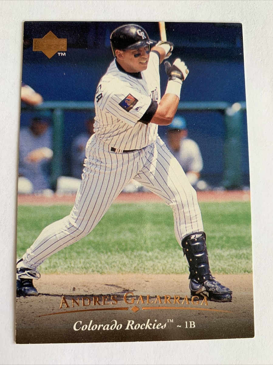 1995 Upper Deck Baseball Card #410 Andres Galarraga HOF Colorado