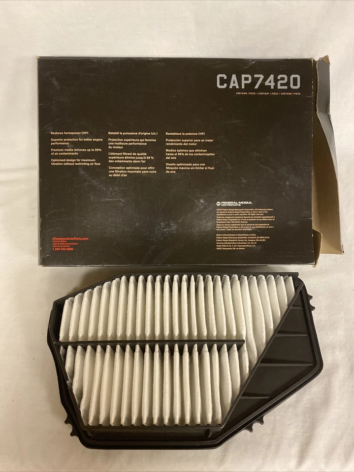 Champion Air Filter CAP7420 fits select Acura CL Honda Accord Isuzu Oasis — 第 2/4 张图片