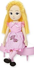 AURORA - Plush Blonde Doll with Pale Pink Maddie Dress - Measuring: 35 cm...