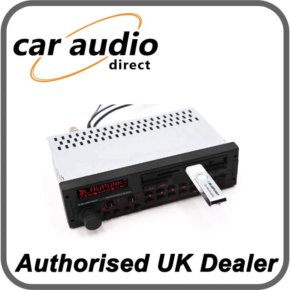 Blaupunkt Bremen SQR 46 DAB - Retro 80's Style Classic Car Stereo Bluetooth MP3 - Image 3 of 4