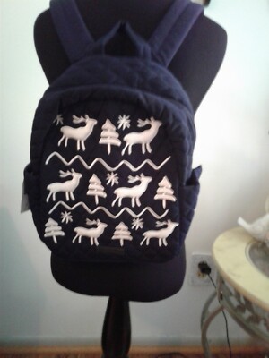 Vera Bradley Backpack / Matching Wallet. Merry Mischief Snow  display picture 2