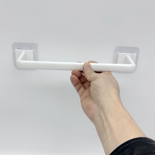 Kitchen Bathroom Wall Bath Towel Holder Rail Rack Self Adhesive Towel Rod Bar - Picture 15 of 19