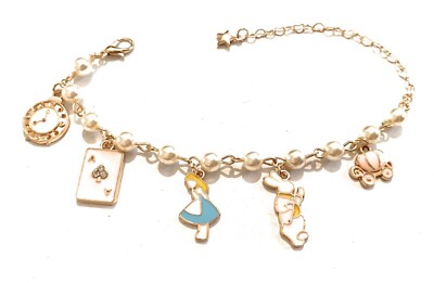 Alice im Wunderland Perlen Armband Wunderland Disney Metall nickelfrei