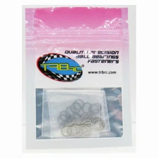 TRB RC M6x8mm Dia. Steel Shim Pack 10ea 0.1, 0.2, 0.3, 0.5mm Width