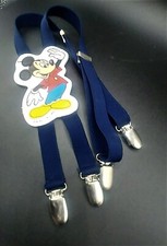 Vintage Disney Kids Mickey  Minnie Mouse Children's Adjustable Suspenders - USA