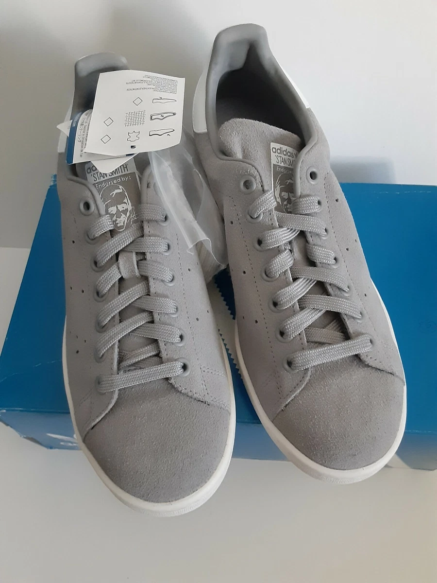 2014 Adidas Originals Stan Smith GRAY Suede Sneakers mens size U.S. 8