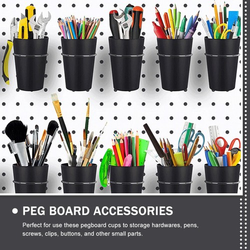 5 Sets Cup Holder Hook Office Pegboard Wall Organizer Plastic Hooks - 第 12/12 張圖片