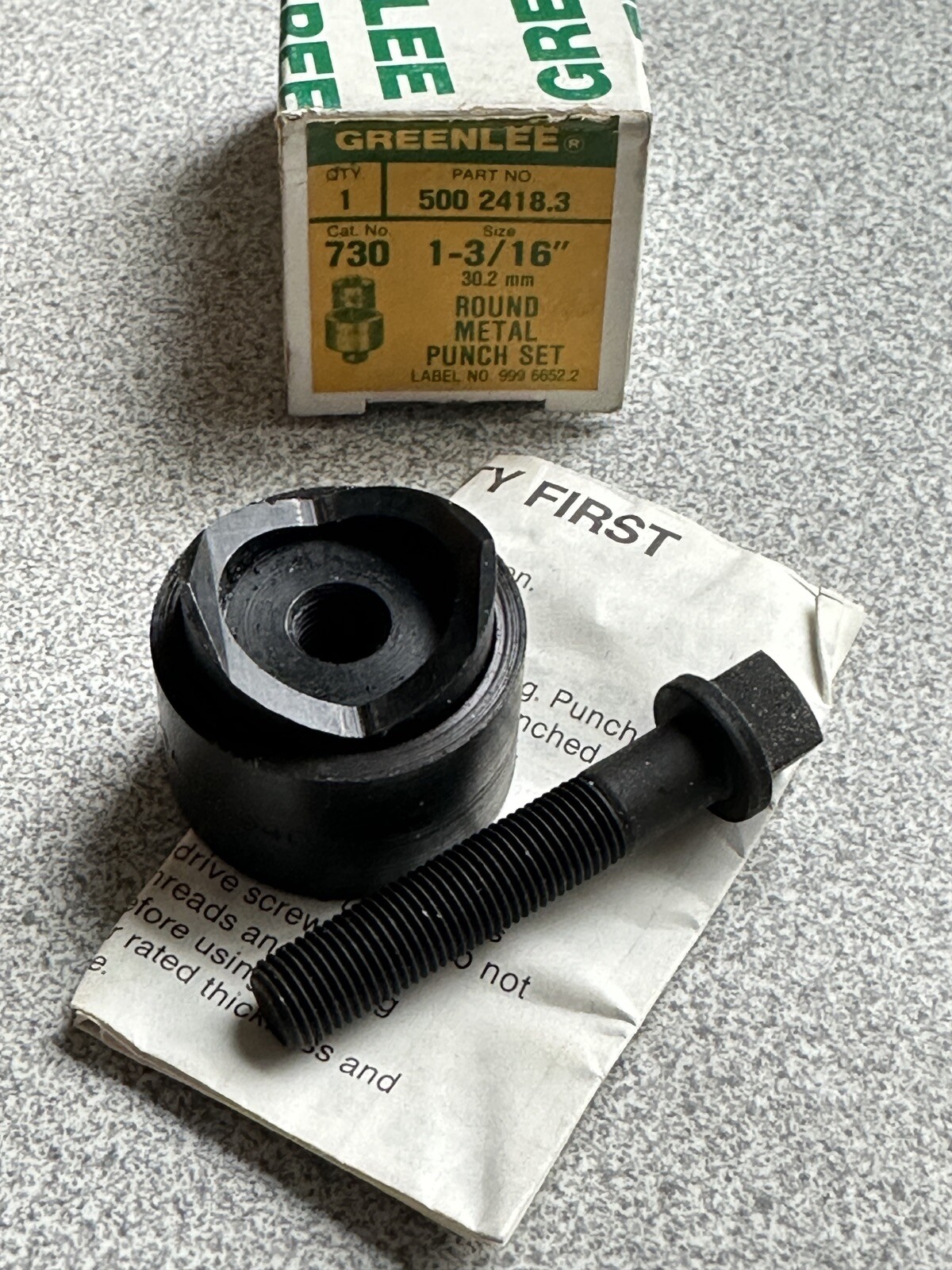 NEW Greenlee 730 1-3/16