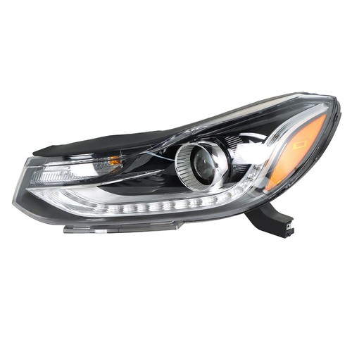 Driver/Left Side For Chevrolet Trax 2017-2019 Headlight Chrome W O Lens Halogen