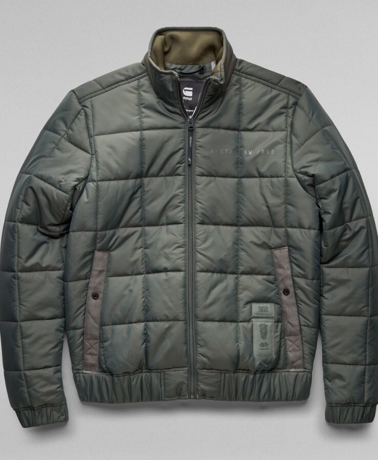 G-Star Raw Men's Meefic Square Quilted Jacket Green $180 New image 5