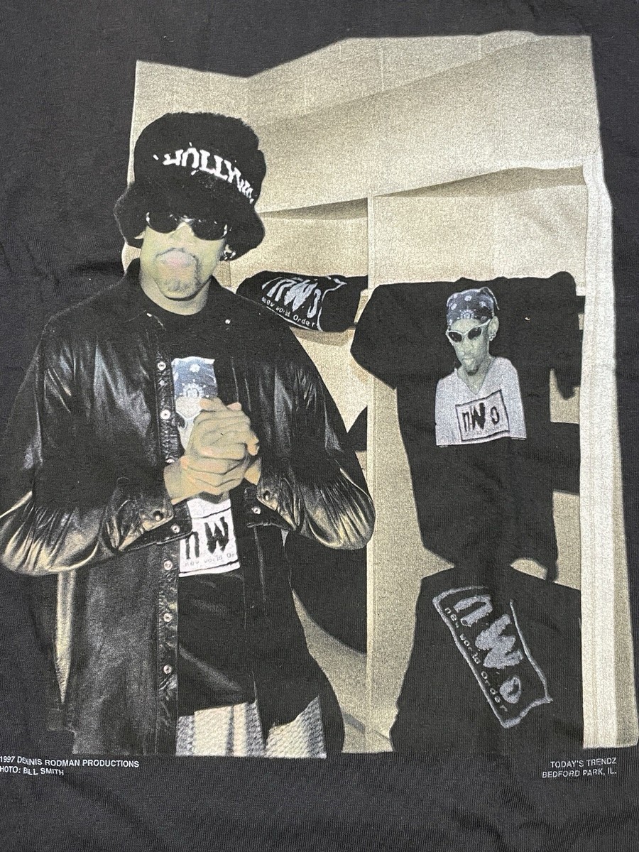 1997 Dennis Rodman T-shirt Today's Trendz M nWo WCW WWF NBA