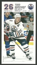 Todd Marchant Edmonton Oilers Team Issued Hockey Postcard D