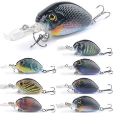 6PCS Minnow Fishing Lures Crankbait Freshwater and Saltwater Hard Swimbait Hook
