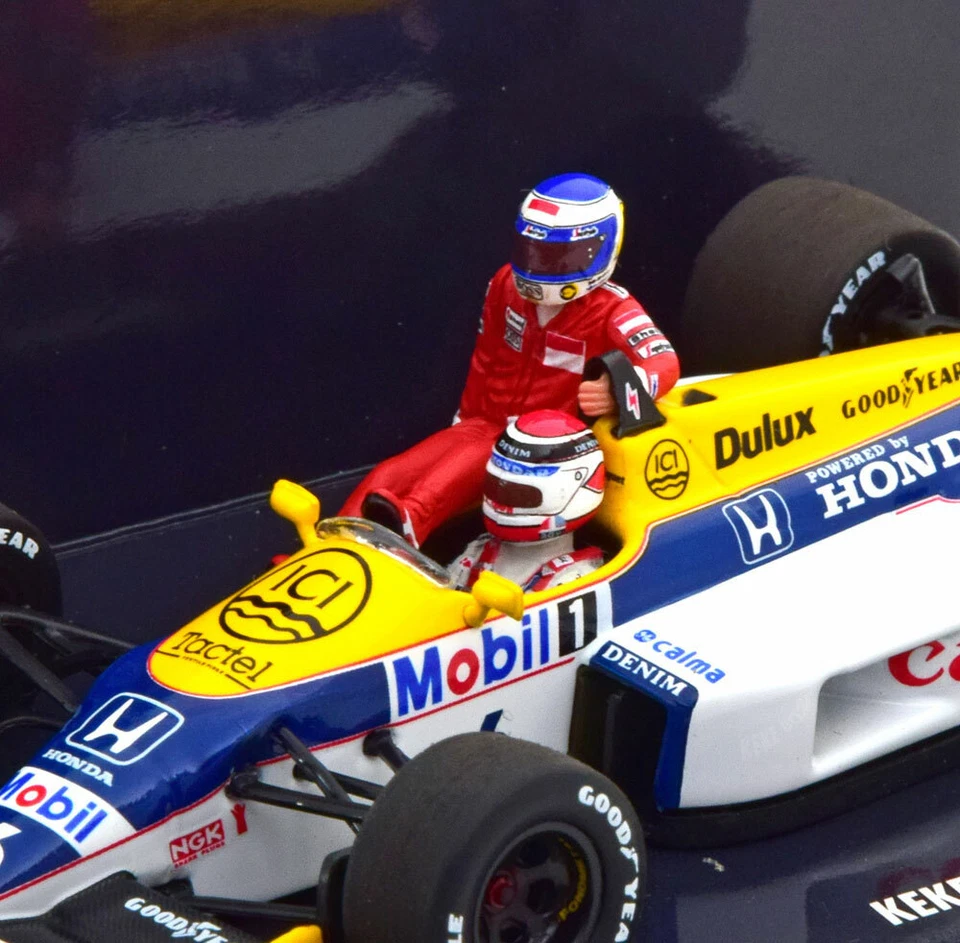 Minichamps Williams FW11 German GP 'Rosberg Taxi' 1986 Nelson Piquet 1/43 Scale - Image 2 of 2
