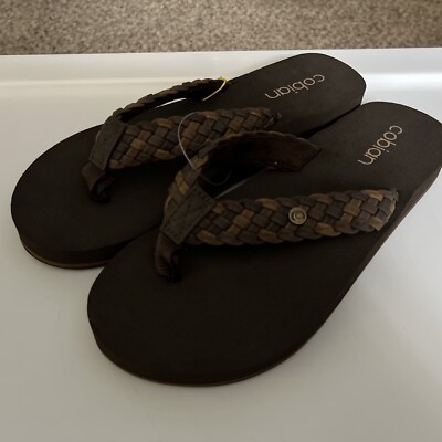 Cobian Women’s Braided Bounce Sandals |Chocolate Size