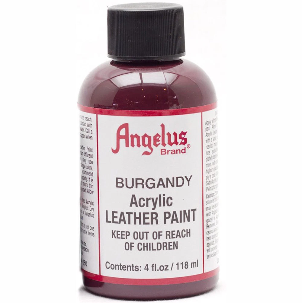 Angelus Leather Paint 4 Oz Burgundy