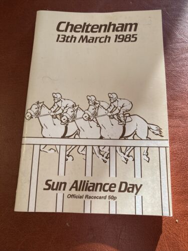 Racecard : Cheltenham  1985 Sun Alliance Day - Badsworth Boy VGC no writing - Picture 1 of 2