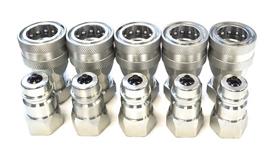 Hydraulische Schnellkupplung ISO A Größen 1/4'' bis 1'' x 5 SÄTZE
