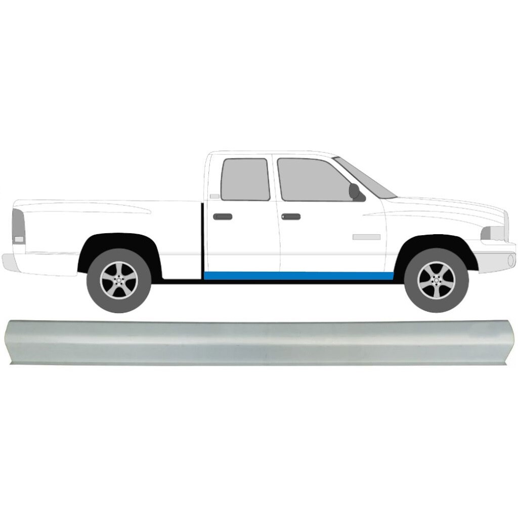 DODGE RAM 2002-2008 SILL REPAIR PANEL ROCKER PANEL / RIGHT = LEFT / SYMMETRICAL