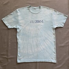 VTG 2000s Florida International University Shirt Mens Medium Blue Tie Dye 2004