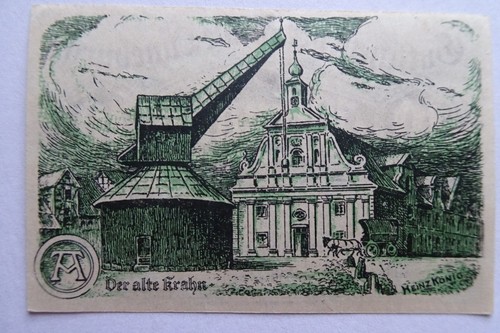 GERMANY 1920 - STADT LUNEBURG - 10 Pfg - AU/UNC - Gra L74 - WATERMARK - Picture 2 of 2