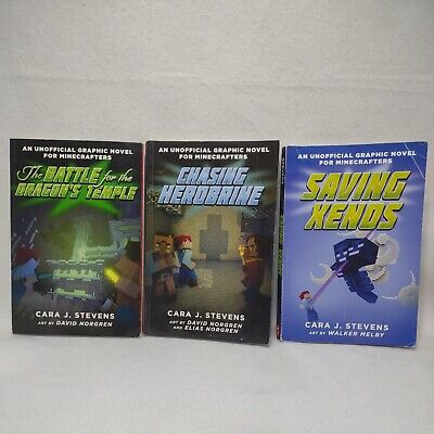 Graphic Novels for Minecraft Paperback Cara J Stevens Lot of 3 Books Poor  Good