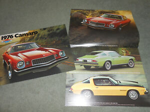 1976 Chevrolet Camaro Lt Rally Sport Original Brochure 76 Chevy Sales Catalog Ebay