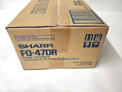 SHARP FO-47DR BLACK DRUM CARTRIDGE FITS SHARP FO-DC635 NEW SEALED IN BOX