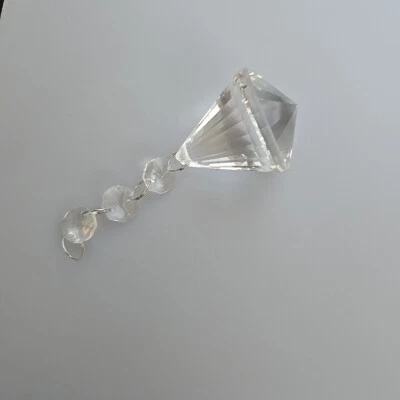 MARKENLOS Kristall Glas für Lüster Kronleuchter Lampen Dekorativ Ersatzteil Ø45mm L: 120mm