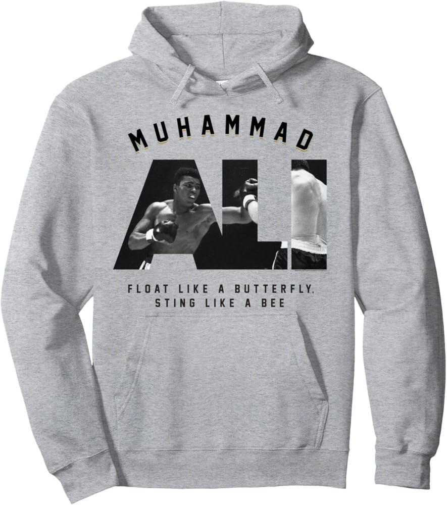Muhammad Ali Sting like a Bee Hoodie, shirt US size
