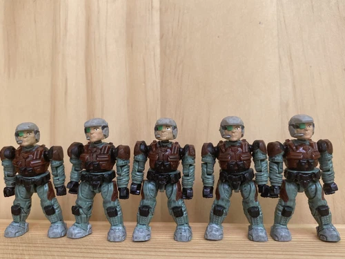 5PCS Mega Bloks Construx Halo UNSC Marine Trooper SPARTAN MASTER Action Figures - Picture 1 of 3