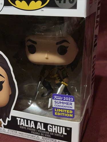 Funko Pop DC Comics Talia Al Ghul 475 SDCC Summer Convention 2023 W/Protector - Picture 2 of 9