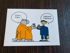 CARTE POSTALE BON BAISERS DU CHAT GELUCK TBE