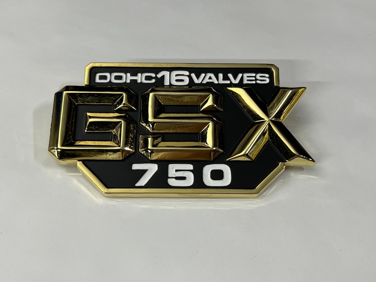 GSX750 for SUZUKI GSX750 GSX750X 1981 SIDE COVER Gold BADGE Emblem