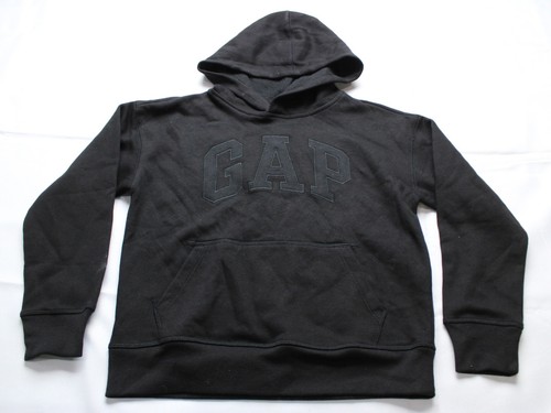 Old Navy Unisex Kids VintageSoft Gap Arch Logo Hoodie AC2 Black Medium (8) NWT  - Picture 1 of 3