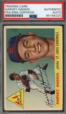 Harvey Haddix PSA DNA Signed 1955 Topps Autographed