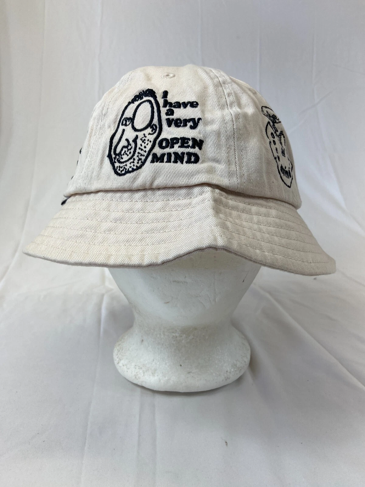 Obey Bucket Hat Embroidered Icon Patterns Tan Black Stylish Sun Shade Head Wear