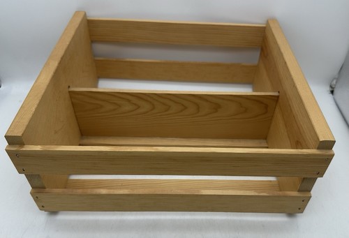 Napa Valley Box Company Wood CD, DVD Storage Holder Rack Shelf Crate Holds 54 - Picture 3 of 6
