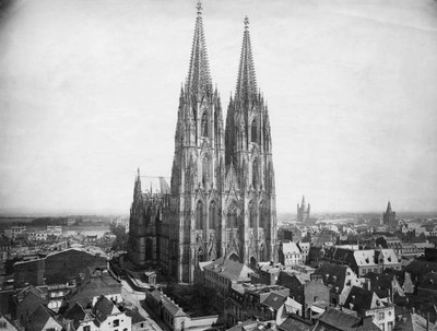 Cologne Cathedral Germany 1910 Old Illustration Photo