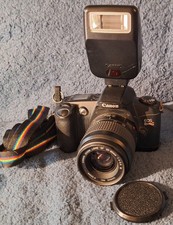 Canon EOS Rebel G 35mm Film SLR Camera  35-80mm Lens  Speedlite 200E Flash Kit
