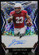 2020 LEAF FLASH Blue JONATHAN TAYLOR Auto RC 12/35 Indianapolis Colts #BA-JT1