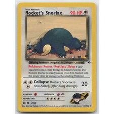 Rocket's Snorlax Unlimited Gym Heroes 33/132 Rare MP Pokemon B on eBay