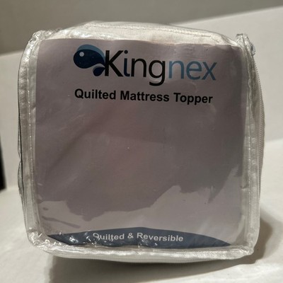 Kingnex Bamboo Deep Pocket Twin XL, Quitlted & Reversible, NEW