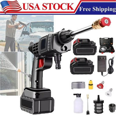 #ad Cordless Electric High Pressure Water Spray Car Gun Portable Washer Cleaner Yard $29.98