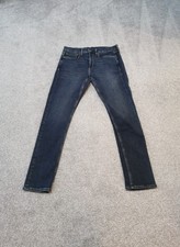 Rag & Bone Jeans Mens 33" Waist New York Fit 1 Skinny Leg Navy Blue Creighton