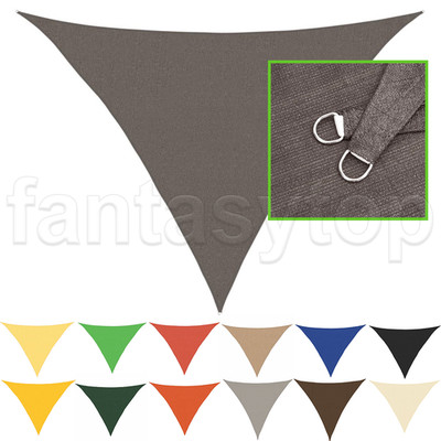 Dreieckig Sonnensegel 160g/m² HDPE Sonnenschutz Windschutz 90% UV-Schut Segel