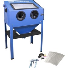 G&uuml;de Sandstrahlkabine Sandstrahlanlage GSK 220 LTR. + Zubeh&ouml;r