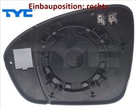 TYC 328-0269-1 Spiegelglas FüR AußEnspiegel Rechts FüR Renault